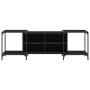 Schwarzer TV-Schrank aus Holzwerkstoff 153x37x50 cm von , TV-Möbel - Ref: Foro24-837602, Preis: 65,81 €, Rabatt: %