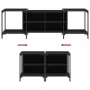 Mueble de TV de madera de ingeniería negro 153x37x50 cm by , TV Furniture - Ref: Foro24-837602, Price: 65,12 €, Discount: %