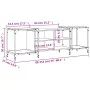 Mueble de TV de madera de ingeniería negro 153x37x50 cm by , TV Furniture - Ref: Foro24-837602, Price: 65,12 €, Discount: %