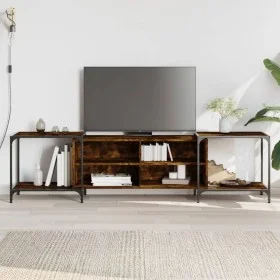 TV-Möbel aus geräucherter Eichen-Ingenieurholz 203x37x50 cm von , TV-Möbel - Ref: Foro24-837609, Preis: 81,26 €, Rabatt: %