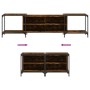 TV-Möbel aus geräucherter Eichen-Ingenieurholz 203x37x50 cm von , TV-Möbel - Ref: Foro24-837609, Preis: 82,26 €, Rabatt: %