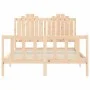 Estructura de cama con cabecero madera maciza 140x200 cm de , Camas y somieres - Ref: Foro24-3192296, Precio: 147,24 €, Descu...