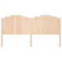 Bettkopfteil aus massivem Kiefernholz, 206 x 4 x 110 cm von , Kopf- und Fußteile - Ref: Foro24-818490, Preis: 90,23 €, Rabatt: %