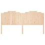 Bettkopfteil aus massivem Kiefernholz, 206 x 4 x 110 cm von , Kopf- und Fußteile - Ref: Foro24-818490, Preis: 88,94 €, Rabatt: %