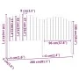 Bettkopfteil aus massivem Kiefernholz, 206 x 4 x 110 cm von , Kopf- und Fußteile - Ref: Foro24-818490, Preis: 88,94 €, Rabatt: %