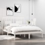 Weißer Massivholzbettrahmen 135x190 cm von , Betten und Lattenroste - Ref: Foro24-3104039, Preis: 144,69 €, Rabatt: %