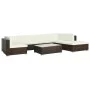 8-teiliges Gartenmöbel-Set und braune synthetische Rattankissen von vidaXL, Gartensets - Ref: Foro24-44609, Preis: 831,51 €, ...