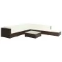 8-teiliges Gartenmöbel-Set und braune synthetische Rattankissen von vidaXL, Gartensets - Ref: Foro24-44609, Preis: 831,51 €, ...