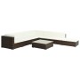 8-teiliges Gartenmöbel-Set und braune synthetische Rattankissen von vidaXL, Gartensets - Ref: Foro24-44609, Preis: 847,16 €, ...