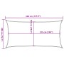 Toldo de vela HDPE blanco 160 g/m² 2x3,5 m