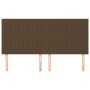 Headboards 4 units of dark brown fabric 80x5x78/88 cm by , Headboards and footboards - Ref: Foro24-3116579, Price: 99,21 €, D...