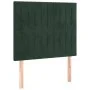 Headboards 2 units of dark green velvet 80x5x78/88 cm by , Headboards and footboards - Ref: Foro24-3116603, Price: 64,24 €, D...