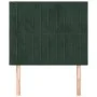 Kopfteile 2 Einheiten aus dunkelgrünem Samt 80x5x78/88 cm von , Kopf- und Fußteile - Ref: Foro24-3116603, Preis: 64,24 €, Rab...