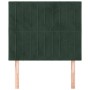 Kopfteile 2 Einheiten aus dunkelgrünem Samt 100x5x78/88 cm von , Kopf- und Fußteile - Ref: Foro24-3116615, Preis: 75,98 €, Ra...