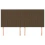 Headboards 4 units of dark brown fabric 90x5x78/88 cm by , Headboards and footboards - Ref: Foro24-3116587, Price: 94,80 €, D...