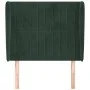 Headboard with dark green velvet ears 83x23x118/128 cm by , Headboards and footboards - Ref: Foro24-3118227, Price: 83,60 €, ...