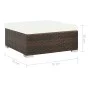 8-piece garden furniture set and brown synthetic rattan cushions by vidaXL, Garden sets - Ref: Foro24-44609, Price: 831,51 €,...
