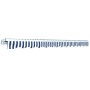 Folding manual-operated awning, 450 cm, blue and white. by vidaXL, Awnings - Ref: Foro24-275565, Price: 389,75 €, Discount: %