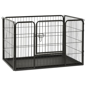 Steel puppy dog pen 91.5x59x61 cm by vidaXL, Dog kennels and fences - Ref: Foro24-170575, Price: 112,15 €, Discount: %