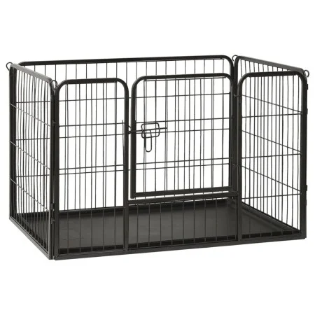 Welpen-Hundegehege aus Stahl, 91,5 x 59 x 61 cm von vidaXL, Hundehütten und Zäune - Ref: Foro24-170575, Preis: 109,80 €, Raba...