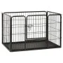 Welpen-Hundegehege aus Stahl, 91,5 x 59 x 61 cm von vidaXL, Hundehütten und Zäune - Ref: Foro24-170575, Preis: 109,80 €, Raba...