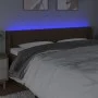 Dunkelbraunes Stoffkopfteil mit LED 163x16x78/88 cm von , Kopf- und Fußteile - Ref: Foro24-3123483, Preis: 68,16 €, Rabatt: %