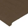 Dunkelbraunes Stoffkopfteil mit LED 163x16x78/88 cm von , Kopf- und Fußteile - Ref: Foro24-3123483, Preis: 68,16 €, Rabatt: %