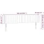Dunkelbraunes Stoffkopfteil mit LED 163x16x78/88 cm von , Kopf- und Fußteile - Ref: Foro24-3123483, Preis: 68,16 €, Rabatt: %