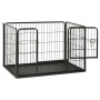 Welpen-Hundegehege aus Stahl, 91,5 x 59 x 61 cm von vidaXL, Hundehütten und Zäune - Ref: Foro24-170575, Preis: 112,15 €, Raba...