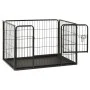 Welpen-Hundegehege aus Stahl, 91,5 x 59 x 61 cm von vidaXL, Hundehütten und Zäune - Ref: Foro24-170575, Preis: 109,80 €, Raba...