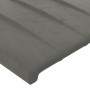 Hellgraues Samtkopfteil mit LED 83x16x78/88 cm von , Kopf- und Fußteile - Ref: Foro24-3123504, Preis: 51,55 €, Rabatt: %