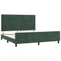 Bettgestell aus dunkelgrünem Samt mit Kopfteil 160x200 cm von , Betten und Lattenroste - Ref: Foro24-3125888, Preis: 257,62 €...