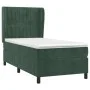 Box spring bed with dark green velvet mattress 100x200 cm by , Beds and slatted bases - Ref: Foro24-3129318, Price: 371,63 €,...