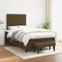 Box spring bed with dark brown fabric mattress 120x200 cm by , Beds and slatted bases - Ref: Foro24-3136744, Price: 449,03 €,...