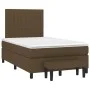 Box spring bed with dark brown fabric mattress 120x200 cm by , Beds and slatted bases - Ref: Foro24-3136744, Price: 449,03 €,...