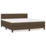 Boxspringbett mit dunkelbrauner Stoffmatratze 180x200 cm von , Betten und Lattenroste - Ref: Foro24-3140236, Preis: 526,23 €,...