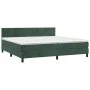 Box spring bed with dark green velvet mattress 200x200 cm by , Beds and slatted bases - Ref: Foro24-3141446, Price: 613,08 €,...