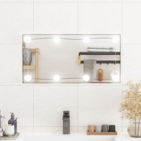 Espejo de pared con luces LED vidrio rectangular 30x60 cm de , Espejos - Ref: Foro24-3189149, Precio: 39,94 €, Descuento: %