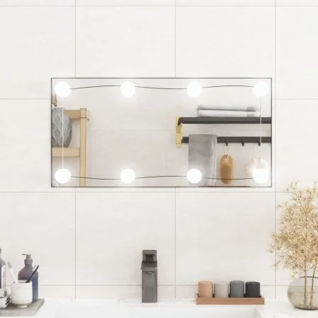 Wall mirror with LED lights, rectangular glass, 30x60 cm by , Mirrors - Ref: Foro24-3189149, Price: 39,08 €, Discount: %