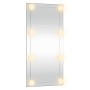 Wall mirror with LED lights, rectangular glass, 30x60 cm by , Mirrors - Ref: Foro24-3189149, Price: 39,94 €, Discount: %