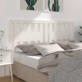 Kopfteil aus massivem weißem Kiefernholz, 141 x 4 x 100 cm von , Kopf- und Fußteile - Ref: Foro24-818666, Preis: 57,22 €, Rab...