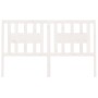 Solid white pine wood headboard 141x4x100 cm by , Headboards and footboards - Ref: Foro24-818666, Price: 58,16 €, Discount: %
