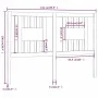 Kopfteil aus massivem weißem Kiefernholz, 141 x 4 x 100 cm von , Kopf- und Fußteile - Ref: Foro24-818666, Preis: 57,22 €, Rab...