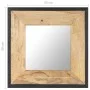 Spiegel aus massivem Mangoholz 50x50 cm von , Spiegel - Ref: Foro24-321629, Preis: 67,65 €, Rabatt: %