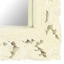 Handgeschnitzter Spiegel massives Mangoholz weiß 110x50 cm von , Spiegel - Ref: Foro24-321643, Preis: 132,04 €, Rabatt: %