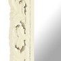 Handgeschnitzter Spiegel massives Mangoholz weiß 110x50 cm von , Spiegel - Ref: Foro24-321643, Preis: 132,04 €, Rabatt: %