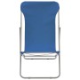 Klappbare Strandkörbe 2 Einheiten aus Stahl und blauem Oxford-Stoff von vidaXL, Gartenstühle - Ref: Foro24-44358, Preis: 77,7...