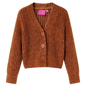 Child's knitted cardigan in cognac color, size 116. by , Kids T-shirts - Ref: Foro24-14949, Price: 13,48 €, Discount: %