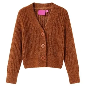 Cognacfarbene Strickjacke für Kinder 116 von , Kinder-T-Shirts - Ref: Foro24-14949, Preis: 13,36 €, Rabatt: %