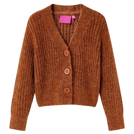 Child's knitted cardigan in cognac color, size 116. by , Kids T-shirts - Ref: Foro24-14949, Price: 13,36 €, Discount: %